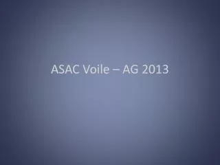 asac voile ag 2013
