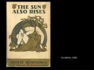 1st edition, 1926