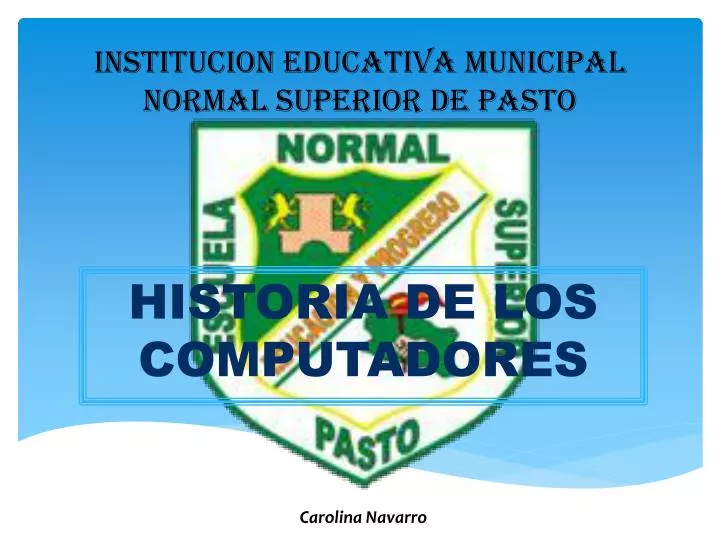 institucion educativa municipal normal superior de pasto