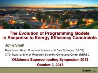 The Evolution of Programming Models in Response to Energy Efficiency Constraints