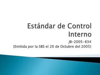 est ndar de control interno
