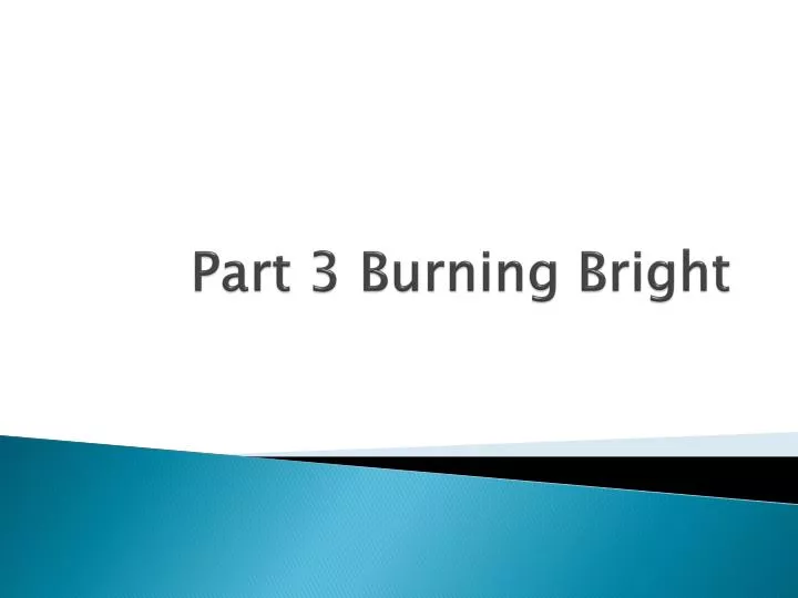 part 3 burning bright