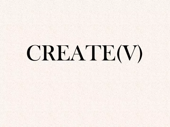 create v