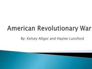 American Revolutionary War