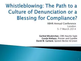 Whistleblowing: The Path to a Culture of Denunciation or a Blessing for Compliance?