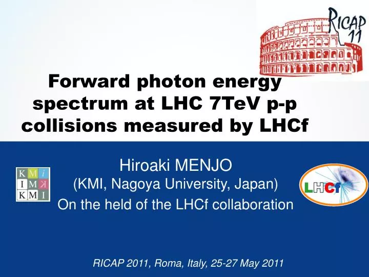 forward photon energy spectrum at lhc 7tev p p collisions measured by lhcf