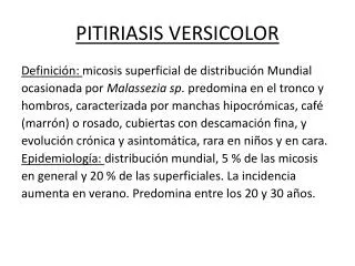 pitiriasis versicolor