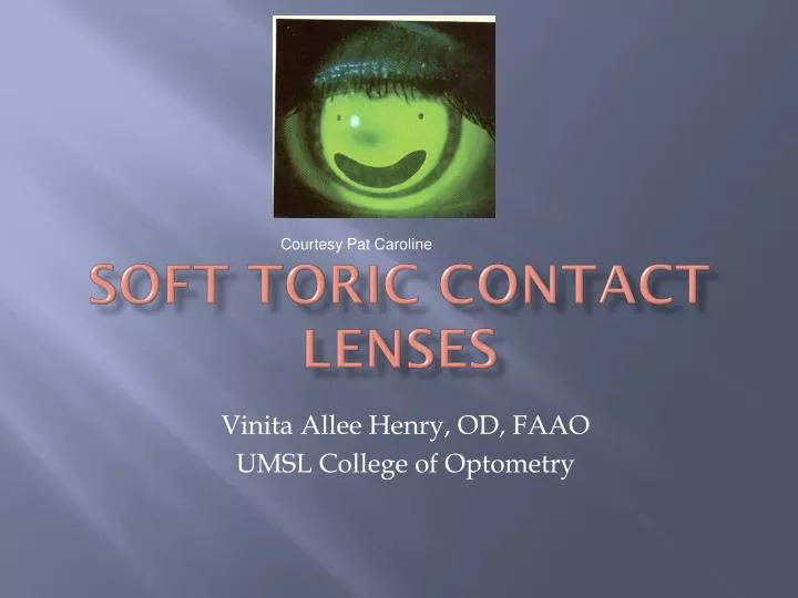 soft toric contact lenses