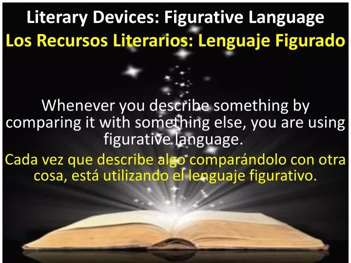 literary devices figurative language los r ecursos l iterarios lenguaje figurado