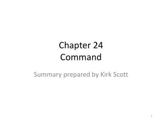 Chapter 24 Command
