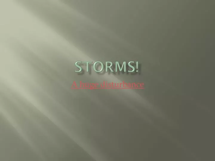 storms