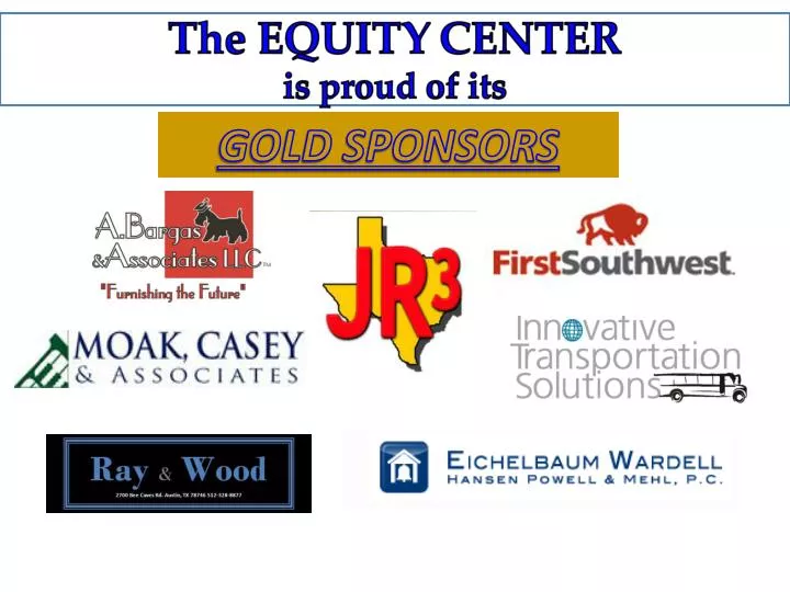 the equity center is proud of its