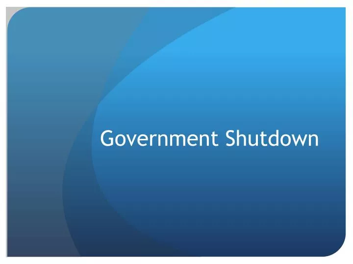 government shutdown