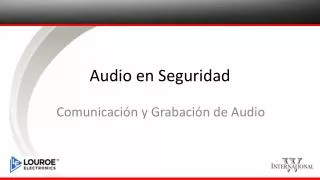 audio en seguridad