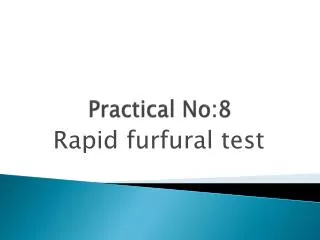 Practical No:8