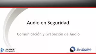 audio en seguridad