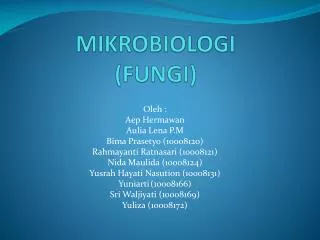 mikrobiologi fungi