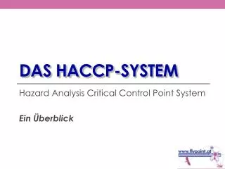 das haccp system
