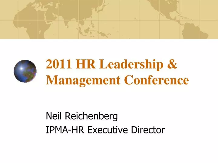 2011 hr leadership management conference