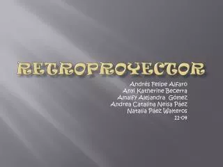 retroproyector