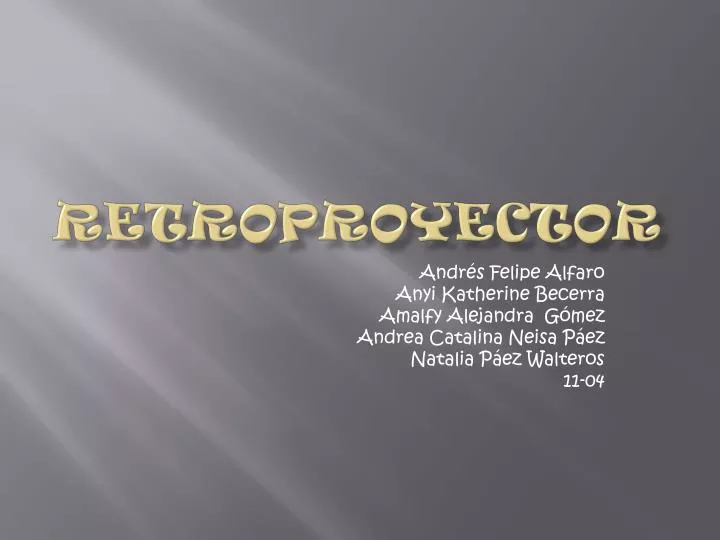 retroproyector