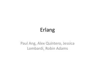 Erlang