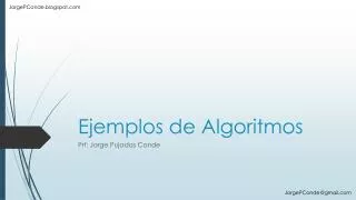 ejemplos de algoritmos
