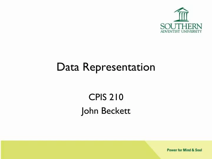 data representation