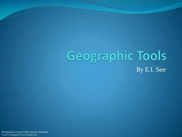 geographic tools