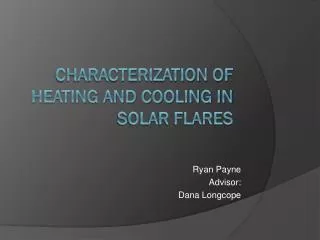Characterization of Heating and Cooling in Solar Flares