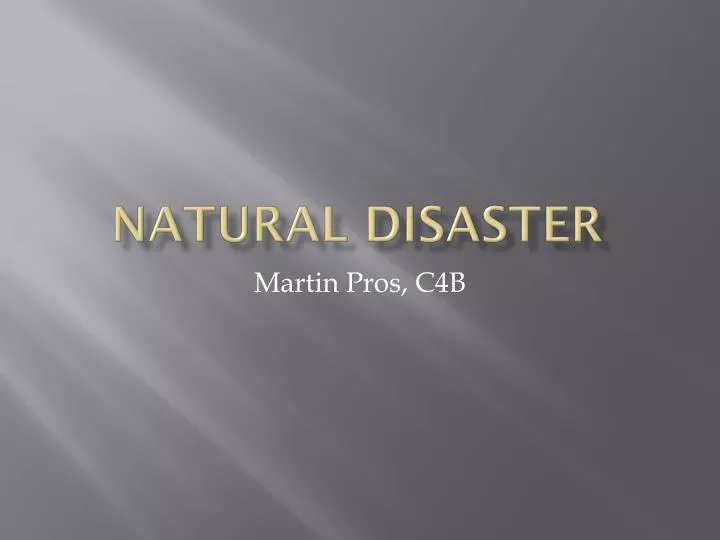 natural disaster