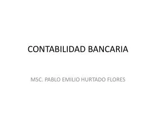 contabilidad bancaria