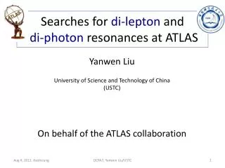Searches for di-lepton and di-photon resonances at ATLAS