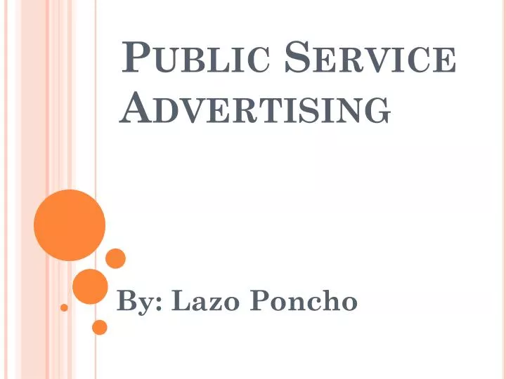 public service advertising