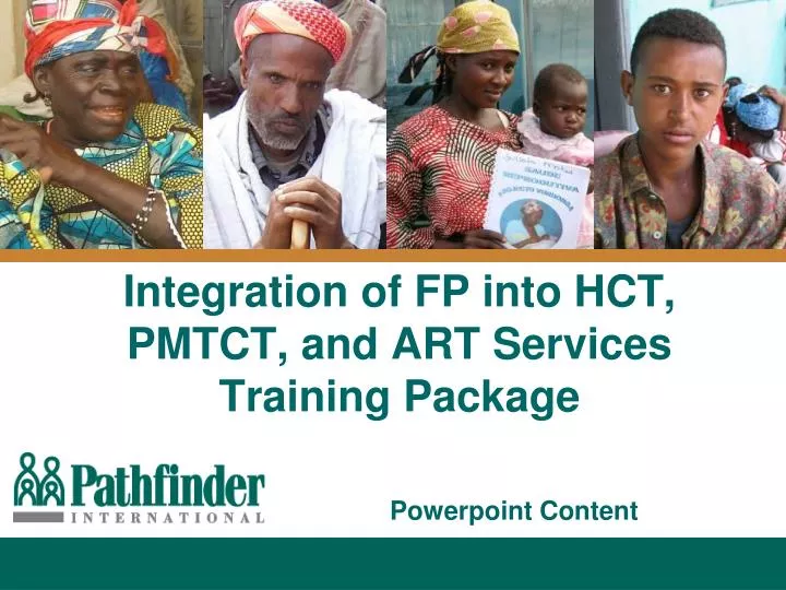 integration of fp into hct pmtct and art services training package