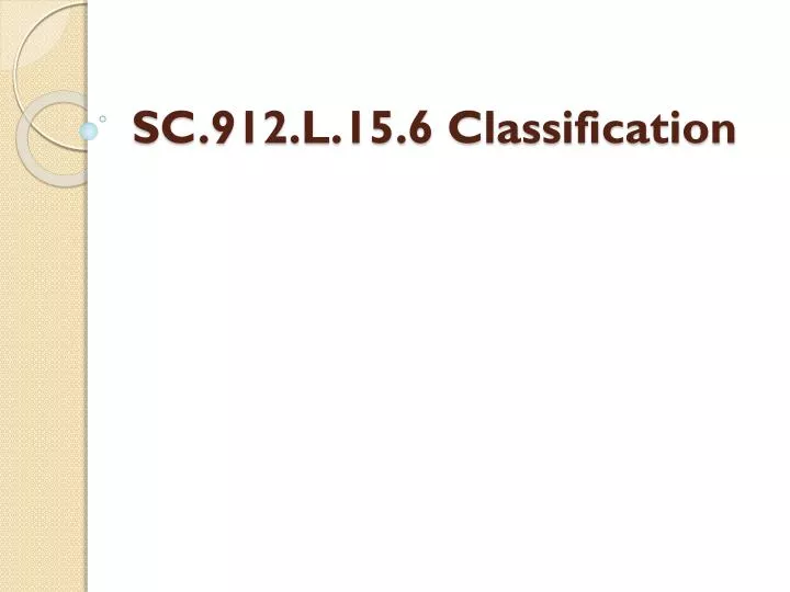 sc 912 l 15 6 classification