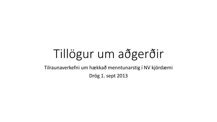 till gur um a ger ir