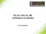 PLAN ANUAL DE CONTRATACIONES - slide 1