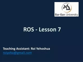 ROS - Lesson 7
