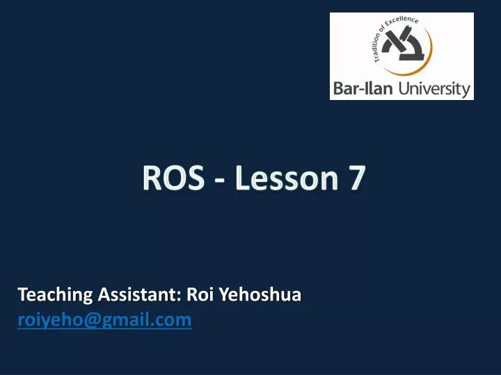ros lesson 7