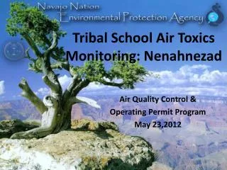 Tribal School Air Toxics Monitoring: Nenahnezad