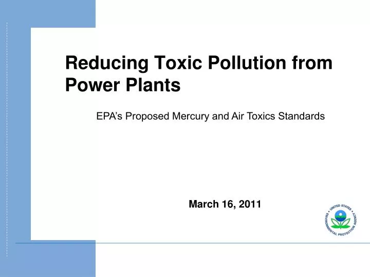 reducing toxic pollution from power plants
