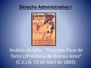 derecho administrativo i