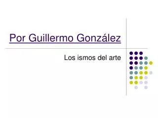 por guillermo gonz lez