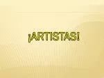 ¡ARTISTAS! - slide 1