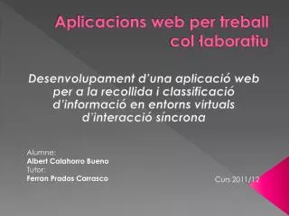 aplicacions web per treball col laboratiu