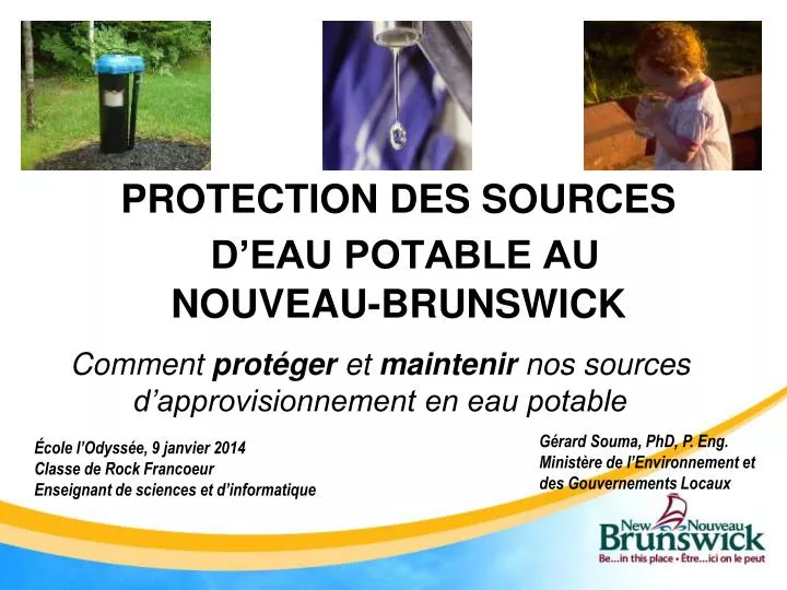 protection des sources d eau potable au nouveau brunswick