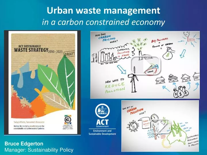 urban waste management in a carbon constrained economy