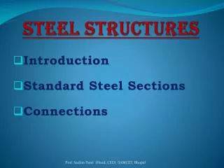 Steel Structures