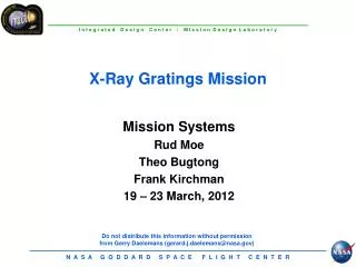 X-Ray Gratings Mission